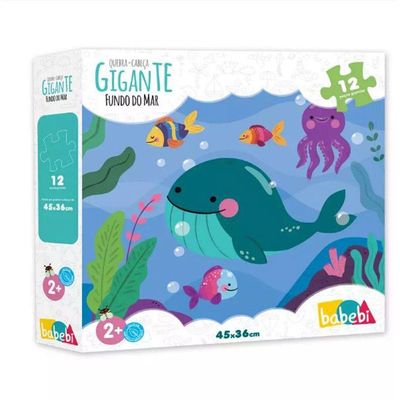 Quebra Cabeça Gigante Fundo Do Mar - 6027 - Babebi