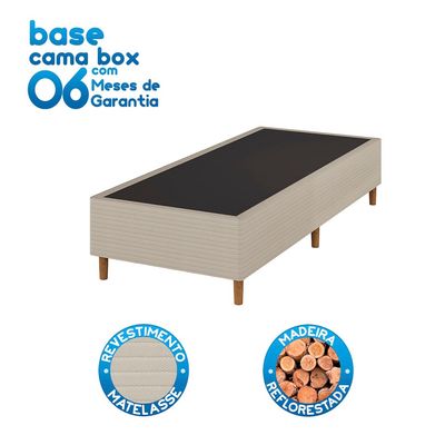 Base Box Queen Size Umaflex Milão Bipartida com Revestimento em Malha 26x78x198cm – Bege