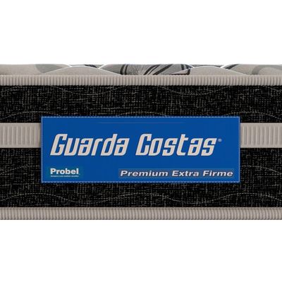 Colchão Queen Size Probel Guarda Costas Premium Extra Firme Espuma D20, 28 e 33 22x158x198cm - Branco/Preto