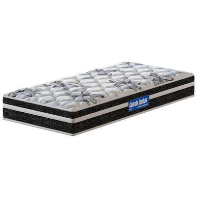 Colchão de Solteiro Probel Guarda Costas Premium Multi Firme Espuma D20 e 28 22x88x188cm - Branco/Preto