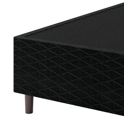 Base Box para Colchão de Solteiro Umaflex New Itália Black 38x88x188cm - Preto