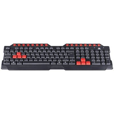 Teclado Usb Gamer Vx Gaming Dragon V2 Abnt2 1.8M Preto Com Vermelho - Gt100