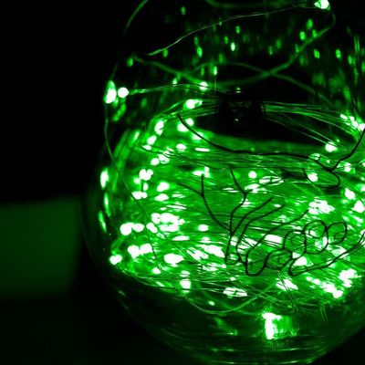 Pisca De Led Fio De Fada 20l 2 Metros A Bateria Natal Ano Novo Verde