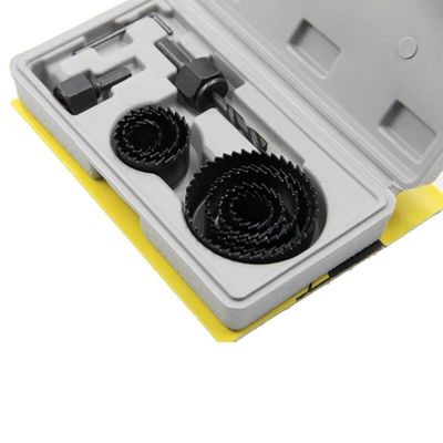 Kit Serra Copo Profissional 11 Peças Com Maleta Corte Preciso Em Madeira Gesso E Plástico