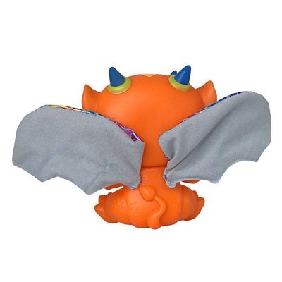 Bebê Dragão Branco Ou Laranja Com Asas E Mamadeira Cor:laranja