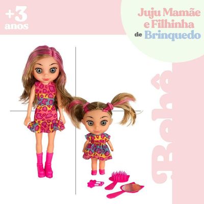 Boneca Mamãe Filhinha Na Versão Negra Ou Branca E Acessórios Modelo:branca