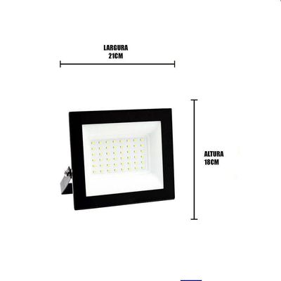 Refletor Led 200w Branco Frio Holofote Bivolt