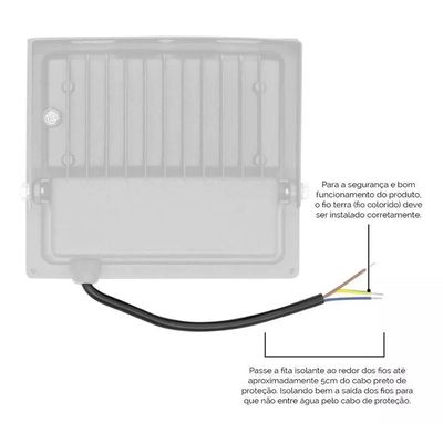 Refletor Led 200w Branco Frio Holofote Bivolt