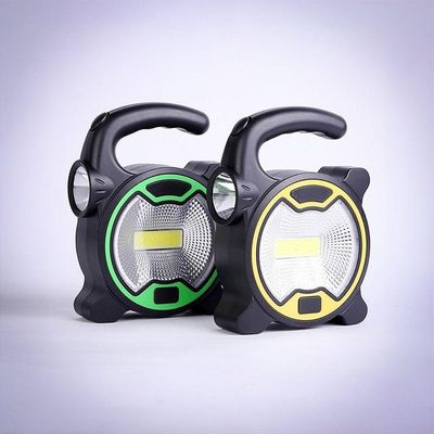 Lanterna Farol Holofote Led Cob Recarregável Usb Camping