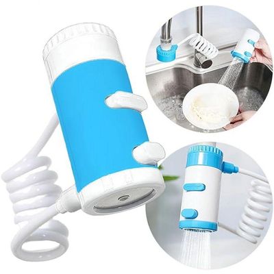 Extensor Torneira Mangueira Retrátil Dispenser Detergente Azul