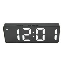Relogio Despertador Digital Led Usb Pilha Portatil Alarme Cabeceira Preto