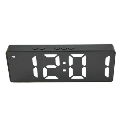 Relogio Despertador Digital Led Usb Pilha Portatil Alarme Cabeceira Preto