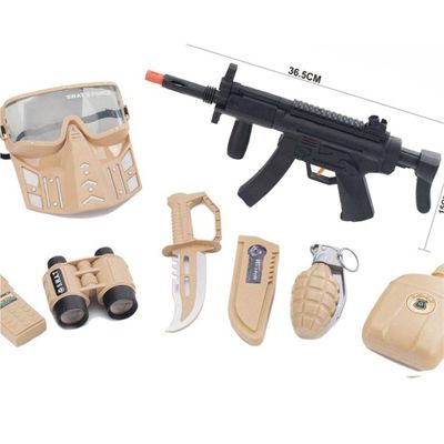 Brinquedo Kit Policial Com Rifle E Acessórios