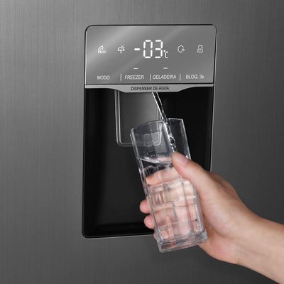 Geladeira Philco Side By Side PRF535ID Eco Inverter 434L Inox 220V