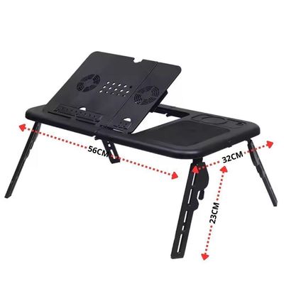 Mesa Para Notebook Com Refrigerador 2 Coolers Ventilador Base Dobravel Ergonomica Articulavel
