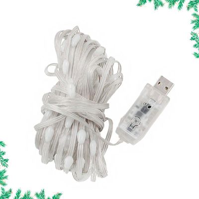 Led Pisca Linha Com 10 Metros 100 Lampadas 9 Modos Rgb Usb Controla Por App Natal Ano Novo