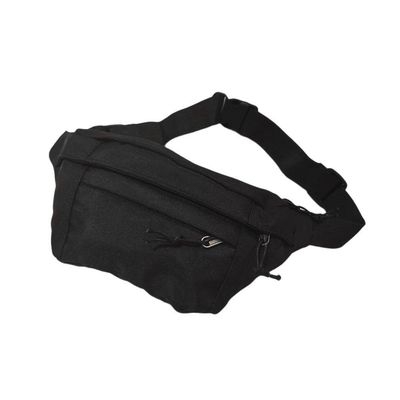 Pochete Bolsa Grande Transversal Ajustável Lisa Celular Dinheiro Preto