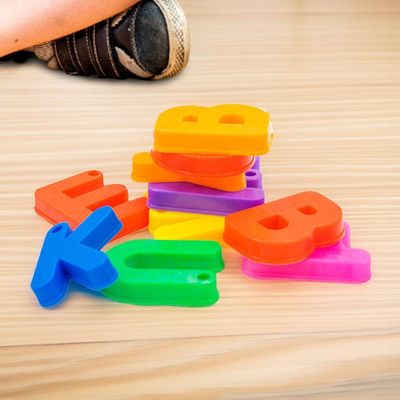 Brinquedo De Montar Letras Plástico Interativo Blocos Infantil Coloridos