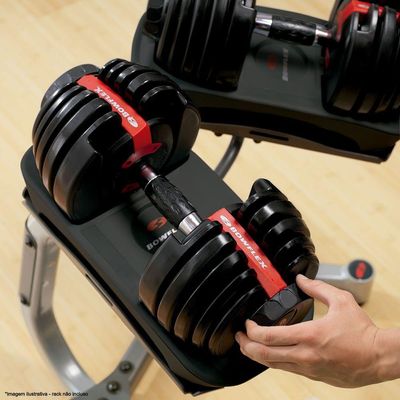 Kit Banco Ajustável Starke + Halteres Reguláveis Bowflex 552