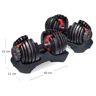 Kit Banco Ajustável Starke + Halteres Reguláveis Bowflex 552