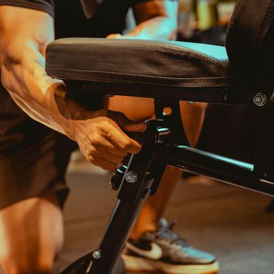 Kit Banco Ajustável Starke + Halteres Reguláveis Bowflex 552