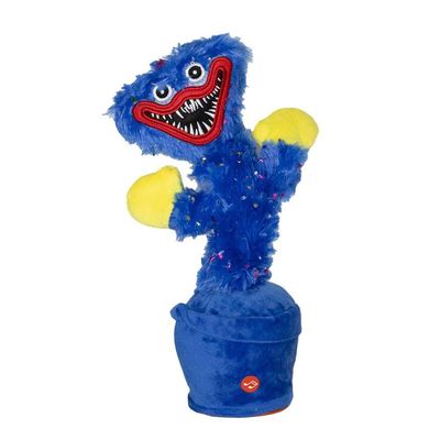 Boneco Dançante Musical Falante Poppy Play Repete Brinquedo Azul