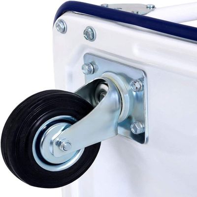 Carrinho Carga Plataforma 150kg 4 Rodas Reforçada Dobrável