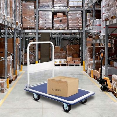 Carrinho Carga Plataforma 150kg 4 Rodas Reforçada Dobrável