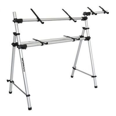 Rack Titanium Para Acomodar 2 Teclados Controlador Usb E Sintetizador 76 Teclas / 6 Oitavas
