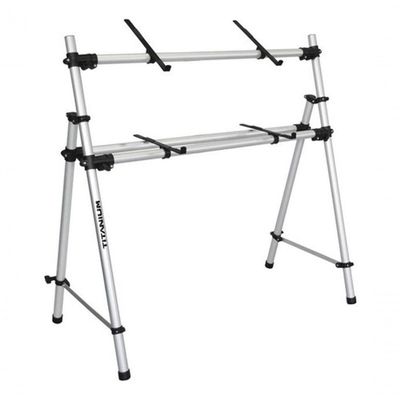 Rack Titanium Para Acomodar 2 Teclados Controlador Usb E Sintetizador 76 Teclas / 6 Oitavas