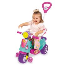 Triciclo Infantil De Passeio E Pedal Andador Avespa Pink