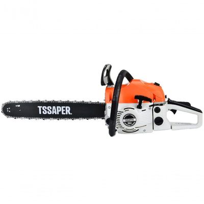 Motosserra Tsaper Mg52cc A Gasolina Sabre 20 Com óculos De Proteção Incolor Com Regulagem