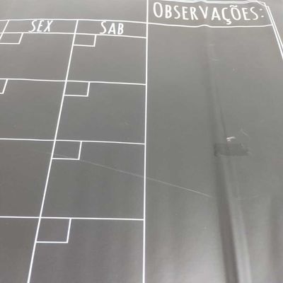 Lousa Calendário Adesiva Planner Mensal E Semanal