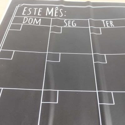 Lousa Calendário Adesiva Planner Mensal E Semanal