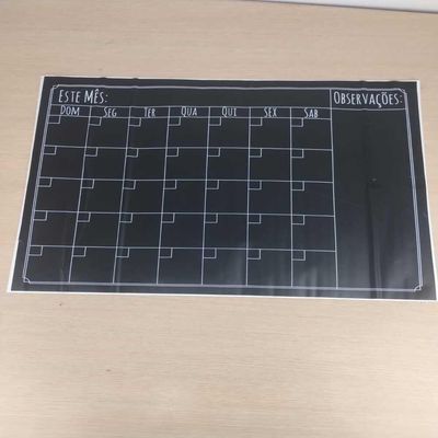 Lousa Calendário Adesiva Planner Mensal E Semanal