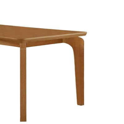 Mesa De Jantar Liz 120cm Canto Copo Moderna Mobília Naturalle