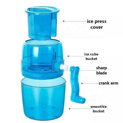 Máquina Triturador De Gelo Manual Com Manivela Portátil