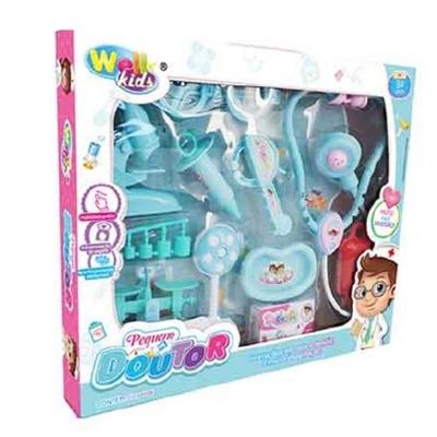 Kit Médico Infantil 10 Peças Estilo Profissional