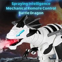 Dinossauro Robo Controle Remoto Dragao Solta Fumaca