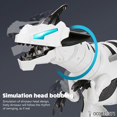 Dinossauro Robo Controle Remoto Dragao Solta Fumaca