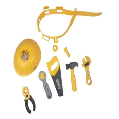 Kit De Ferramentas Infantil Com Cinto, Capacete E Acessórios