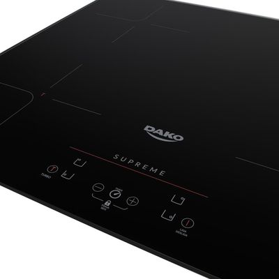 Cooktop De Indução 4 Bocas Preto Com Trava De Segurança Dako Supreme 220V