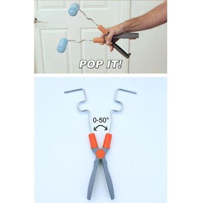 Rolo De Pintura Articulável 2 Em 1 – Pincel Mágico