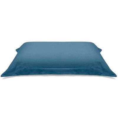 Jogo De Cama Buettner Solteiro King Malha Liso 2 Peças Image Azul