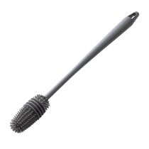 Escova De Silicone Cabo Longo Para Lavar Garrafas Jarras Mamadeiras Copos Taças Limpeza Profunda