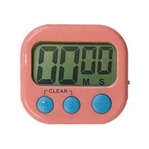 Timer Digital Temporizador De Cozinha Contagem Regressiva Cronômetro Com Imã Magnético Alarme Rosa