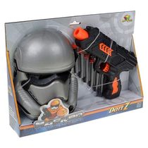 Kit Brinquedo Lançador De Dardos Com Máscara Robô