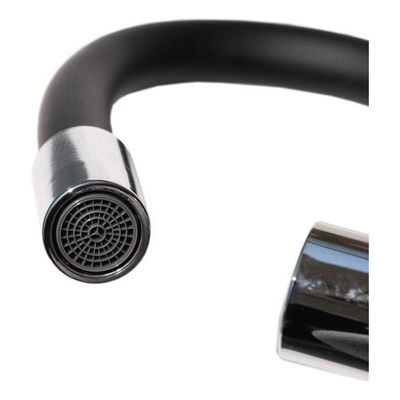 Torneira Cozinha Mesa-bancada-cuba Gourmet Silicone Black Acabamento Brilhante Cor Preto