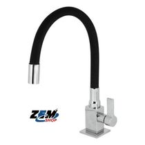 Torneira Cozinha Mesa-bancada-cuba Gourmet Silicone Black Acabamento Brilhante Cor Preto