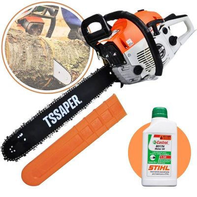 Moto Serra A Gasolina 52cc 3hp Sabre 20 Tsaper Mg52cc + Oleo Stihl 2t